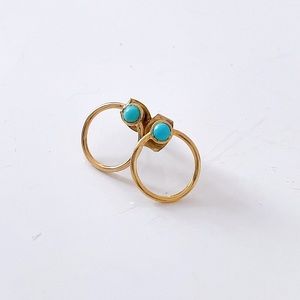 Vintage Turkish stone point earring